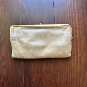 HOBO Lauren gold clutch wallet